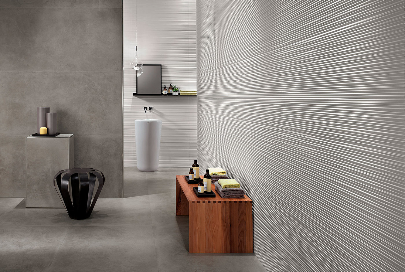 Плитка для стен 3D WALL DESIGN LINE WHITE MATT 50х110 см
